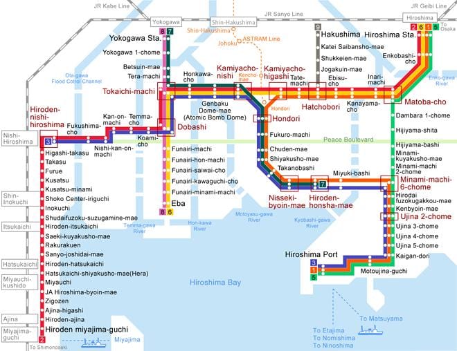 Mapa de hiroshima bonde