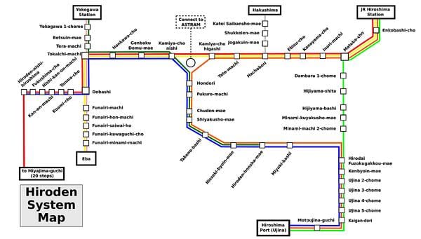 Mapa de hiroshima jr
