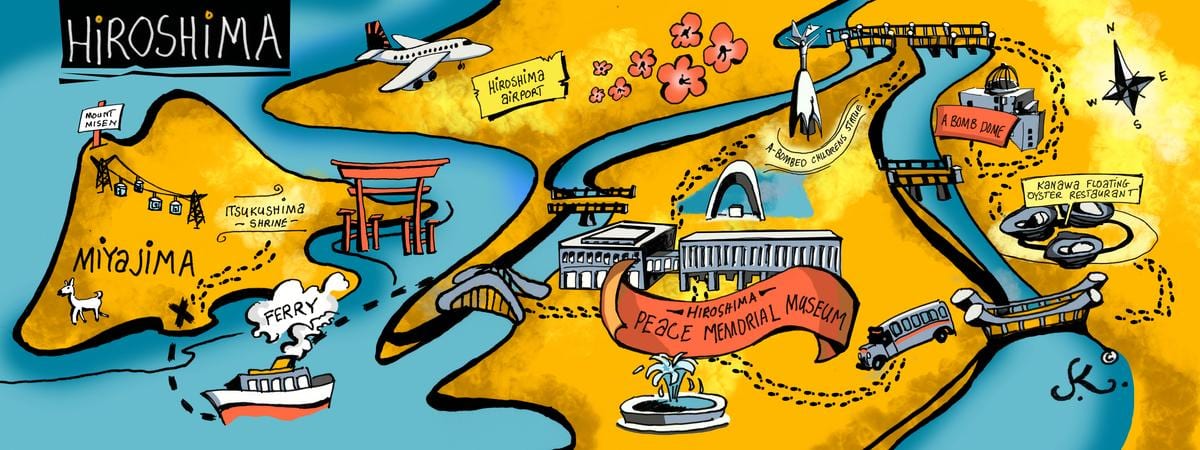 Mapa de hiroshima maple